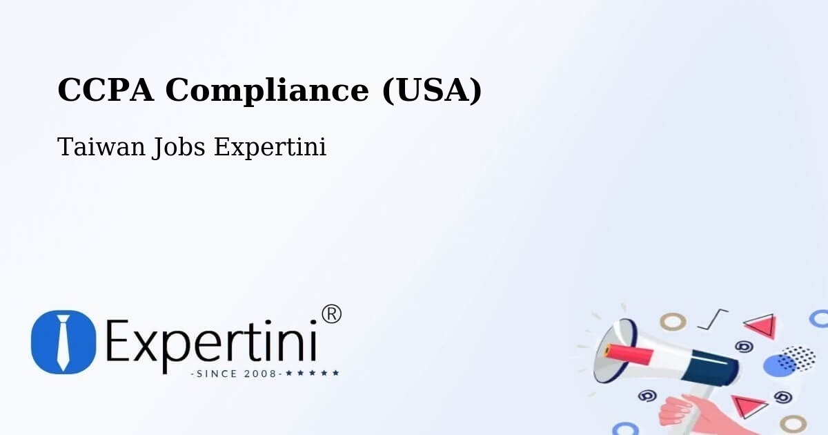 CCPA Privacy Rights & Compliance Notice – Taiwan - Taiwan Jobs Expertini